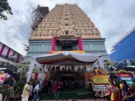 POTRET: Suasana Kuil Shri Sanathana Dharma Aalayam atau Jakarta Murugan Temple, di Kalideres, Jakarta Barat, Minggu (2/2/2025). (Dok. Istimewa)