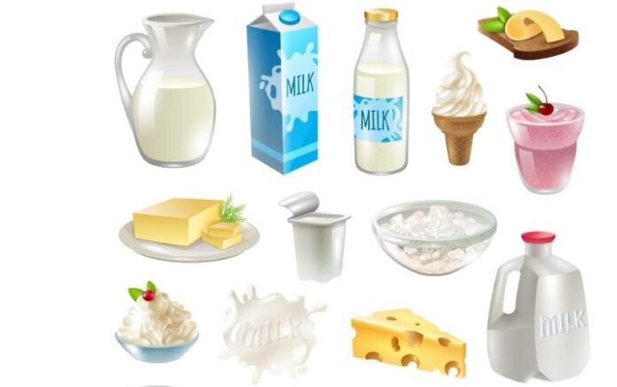 ILUSTRASI: Susu. (Dok. Freepik by @macrovector)