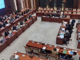 Komisi I DPR RI menggelar rapat dengan Menteri Luar Negeri Sugiono di kompleks parlemen, Jakarta, Senin (30/6/2025). (Dok. Istimewa)