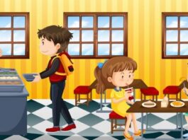 ILUSTRASI: Kantin Sekolah. (Dok. Freepik by @brgfx)