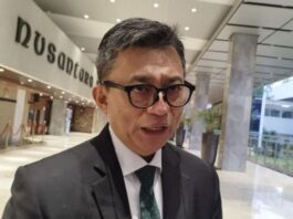 MENYAMPAIKAN: Calon duta besar untuk KBRI Azerbaijan Berlian Helmy di kompleks parlemen, Jakarta, Minggu (6/7/2025). (Dok. Istimewa)