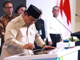 Presiden Prabowo Subianto meresmikan Gedung Layanan Terpadu dan Institut Neurosains Nasional Rumah Sakit Pusat Otak Nasional (RS PON) Prof. Dr. dr. Mahar Mardjono di Jakarta, Selasa (26/8/2025). (Dok. Istimewa)