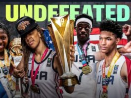 POTRET: Dokumentasi timnas usia muda Amerika Serikat tampil tak terkalahkan dan meraih banyak gelar dalam turnamen FIBA. (Dok. Istimewa)