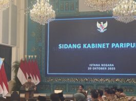 POTRET: Presiden Prabowo Subianto memberikan pengantar Sidang Kabinet Paripurna di Istana Negara, Jakarta, Senin (20/10/2025). (Dok. Istimewa)