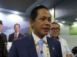 Menteri Lingkungan Hidup Hanif Faisol Nurofiq di sela-sela Konferensi Perubahan Iklim ke-30 PBB (COP30), di Belém, Brasil, Senin (17/11/2025) waktu setempat. (Dok. Istimewa)