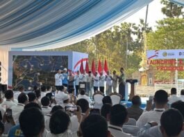 MERESMIKAN: Presiden RI Prabowo Subianto luncurkan program PLTS 100 GWp di salah satu lokasi PLTS Gilimanuk, Jembrana, Bali, Selasa (25/8/2026). (Dok. Istimewa)